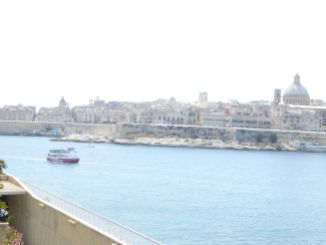 View on Manoel island from Tigne seafront Malta
