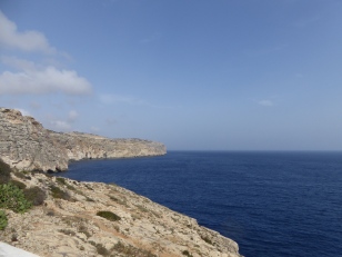 View of the sea near Blue Grotto MaltaView of the sea from a cliff near Blue Grotto Malta
